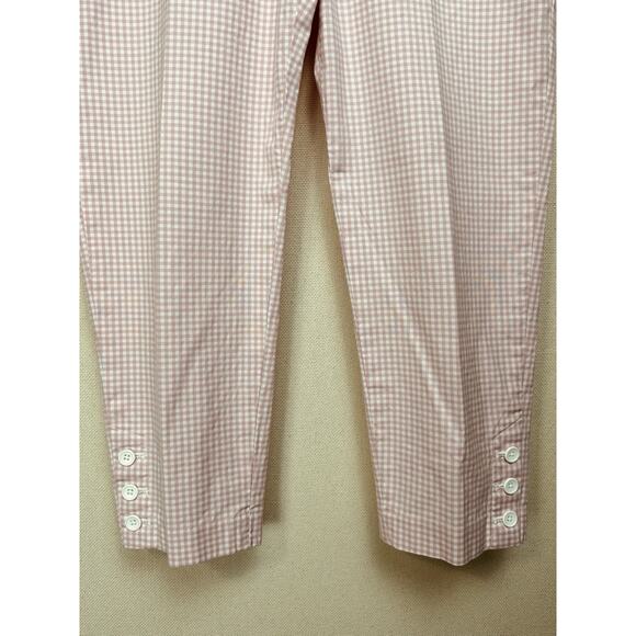 Talbots The Perfect Crop Pants Size 6 Petite Pink White Preppy Feminine - Picture 3 of 15